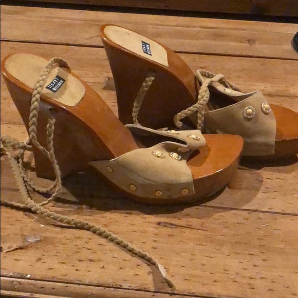 Stuart weitzman platform wedge with rhinestones - Picture 3 of 6